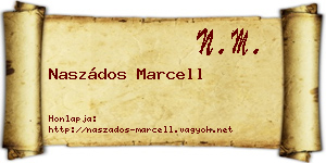 Naszádos Marcell névjegykártya